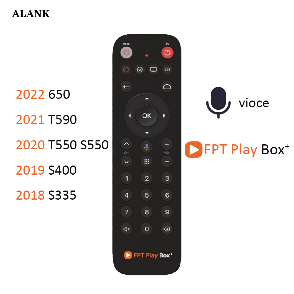 ALANK Remote giọng nói Điều khiển cho FPT Play Box hộp TIVI FOR 650 T590 T550 S550 S500 S400 S335