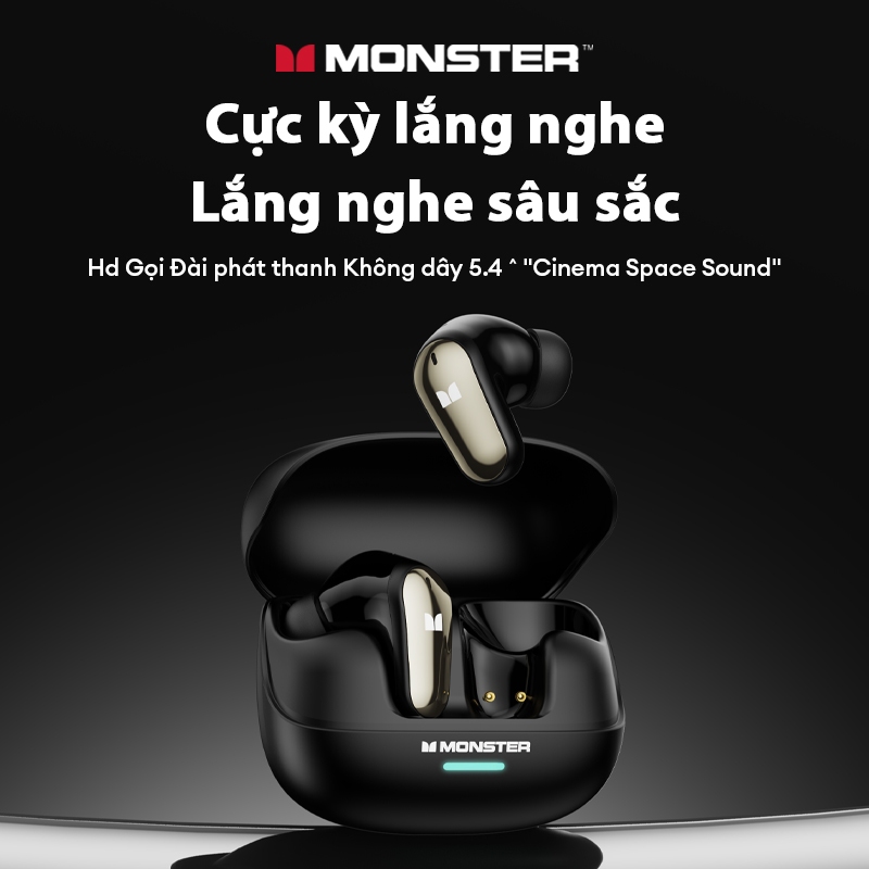 Monster MQT52 Tai nghe không dây trong tai Tai nghe giảm tiếng ồn tuổi thọ pin dài | BigBuy360 - bigbuy360.vn