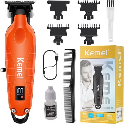 Kemei 2293 Máy cạo râu Cắt Tóc Chuyên Nghiệp Nam Cắt Tóc Hoàn Thiện Sạc Máy Cắt Tóc Zero Gapped Không Dây