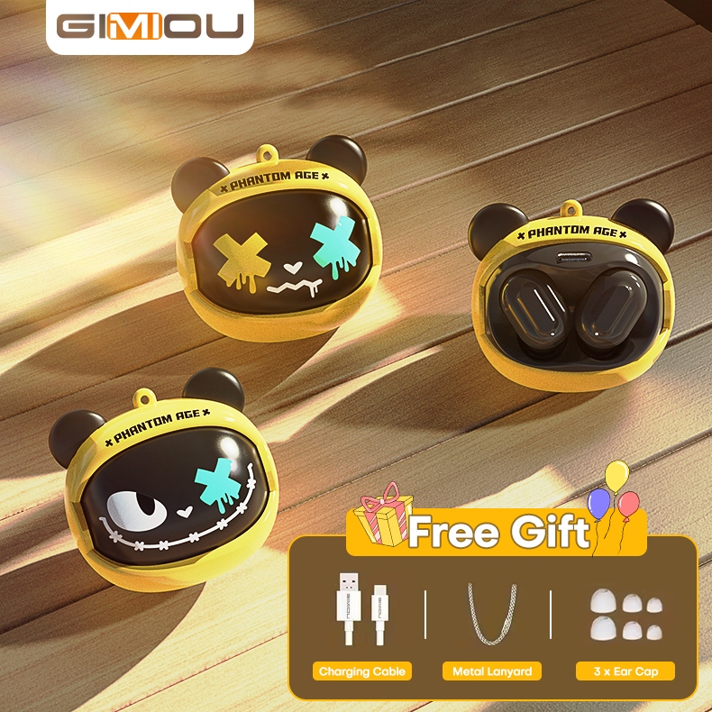 Tai nghe Bluetooth GIMIOU Tai nghe chơi game Tai nghe chơi game Tai nghe TWS Khử tiếng ồn có Mic
