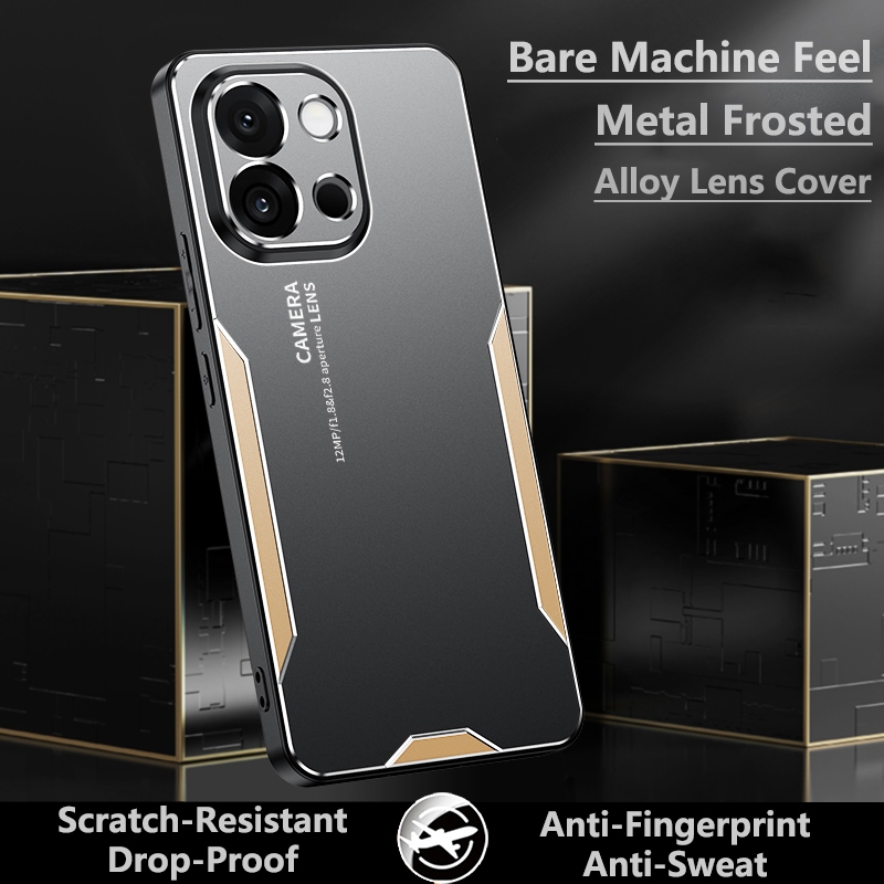 Ốp Cho OnePlus 13T 1 + 13T 1 + 13T PKX110 Ốp Điện Thoại Kim Loại Sang Trọng Mờ Full Ống Kính Hợp Kim