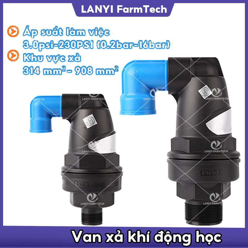 Van xả khí - 34mm/60mm Van xả khí động học