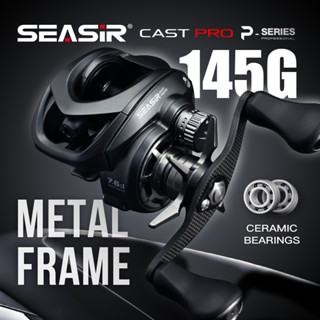 Seasir Cast Pro 145g khung kim loại 2 vòng bi gốm Máy câu mồi BFS Tay cầm Carbon siêu nhẹ Núm kéo nhôm 6 sao Vòng đệm sợi Carbon 7.6: 1 Tỷ lệ bánh răng 11 + 1BB Ma