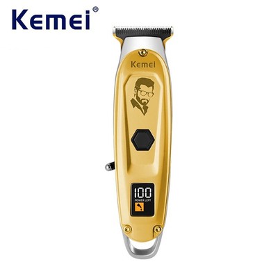 Kemei Tông Đơ Cắt Tóc Điện Không Dây Máy Cạo Râu Di Động Cắt Tóc USB Sạc Nhanh Cắt Cho Máy Làm Tóc