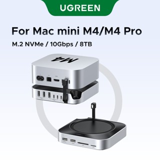 UGREEN USB HUB Docking Station cho Mac Mini M4 M4 Pro M.2 NVMe SSD 8TB Max 10Gbps Cổng USB-A & C SD & TF 170MB / s USB Splitter Dock