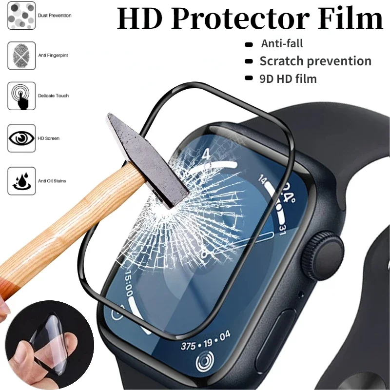 Phim Bảo Vệ Màn Hình Cho apple watch series 10 9 87654SE TPU watch 3D Full Coverage Film Cho apple w