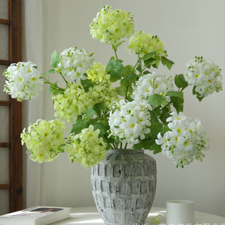  Mô phỏng hoa hai đầu xuân cẩm tú cầu Châu Âu trong nhà bàn ăn bó hoa phòng khách hoa trang trí hoa giả hoa lụa đạo cụ chụp ảnh 
