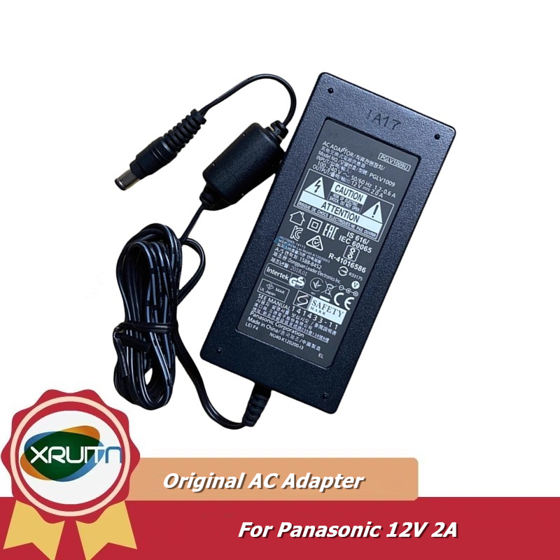 PGLV1009 AC Adapter 12V 2A Sạc Cho Panasonic GP-VD151CH Nguồn Điện PGLV1009U