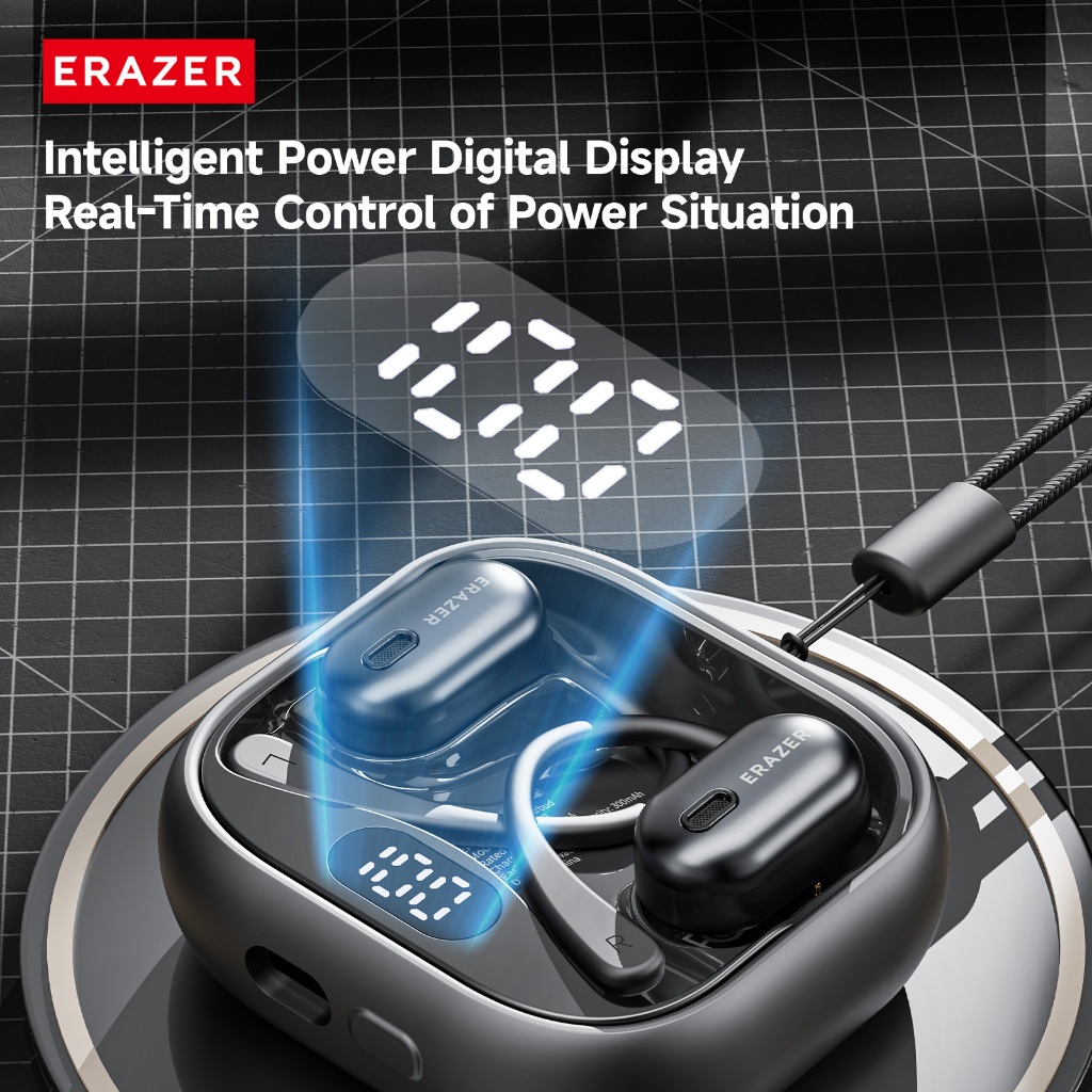 ERAZER XF53 Tai Nghe Phiên Dịch Al Dịch thuật thời gian thực thông minh Tai nghe Bluetooth loại bỏ tiếng ồn Tai nghe không dây Bluetooth 6.0 Tai nghe không dây âm thanh nổi HiFi | BigBuy360 - bigbuy360.vn