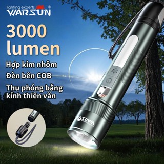 Đèn Pin Chiến Thuật LED Warsun NB01 Siêu Sáng 3000LM - Chống Nước IPX4, Sạc Nhanh Type-C - Dành Cho Dã Ngoại/Cứu Hộ/Đa Năng