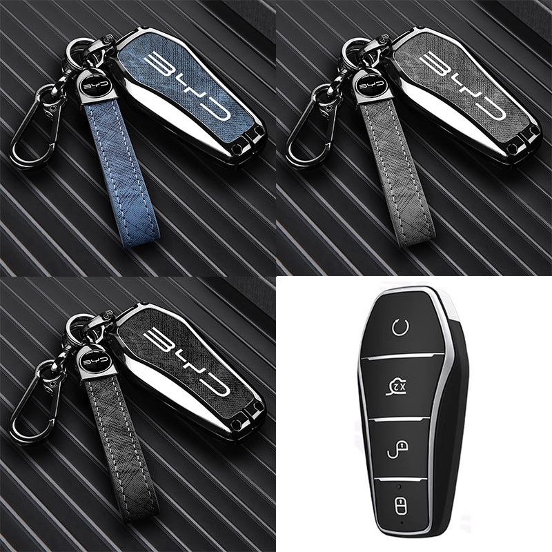 Hợp kim Vỏ Bọc Ốp Chìa Khóa Ô Tô BYD M6 /BYD Sealion 7 /Sealion 6 / /ATTO3 Cho Song PRO Tang DMI Han