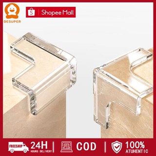 BESUPER Bịt góc bàn, bọc cạnh bàn kính, cạnh tủ vuông bằng silicon an toàn cho bé