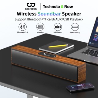 GOOJODOQ Loa Bluetooth  Kích Thước Lớn Máy Tính PC Không Dây Cho Laptop USB Âm Thanh Chơi Game Thẻ TF AUX