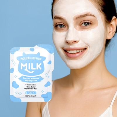 Mặt nạ bùn dưỡng ẩm sữa LAIKOU Niacinamide Hyaluronic Acid Làm sạch nhẹ nhàng 5g
