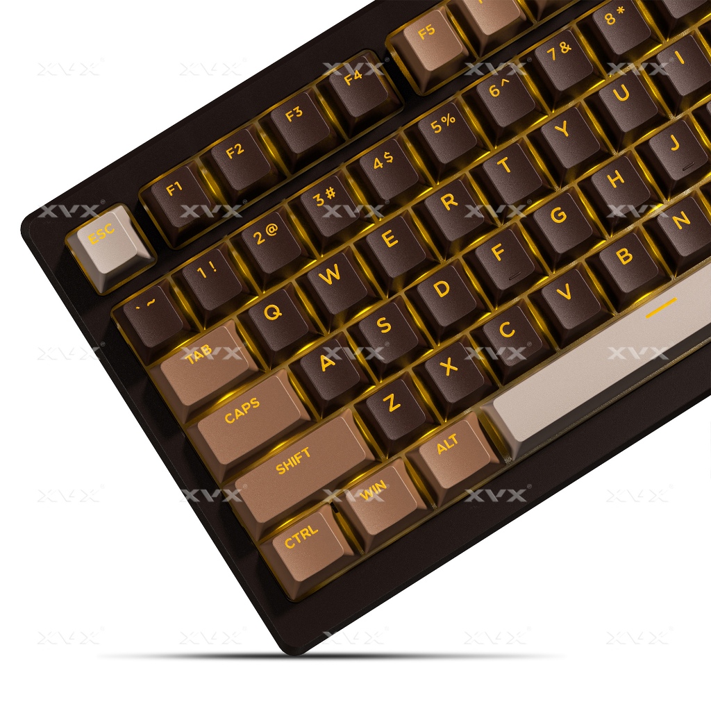 Dòng sản phẩm phối màu XVX Shine-Through Double-Shot Cherry Profile PBT Keycap 133 phím | BigBuy360 - bigbuy360.vn