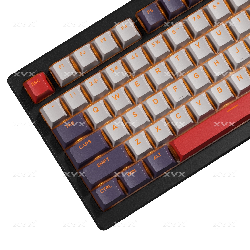 Dòng sản phẩm phối màu XVX Shine-Through Double-Shot Cherry Profile PBT Keycap 133 phím | BigBuy360 - bigbuy360.vn