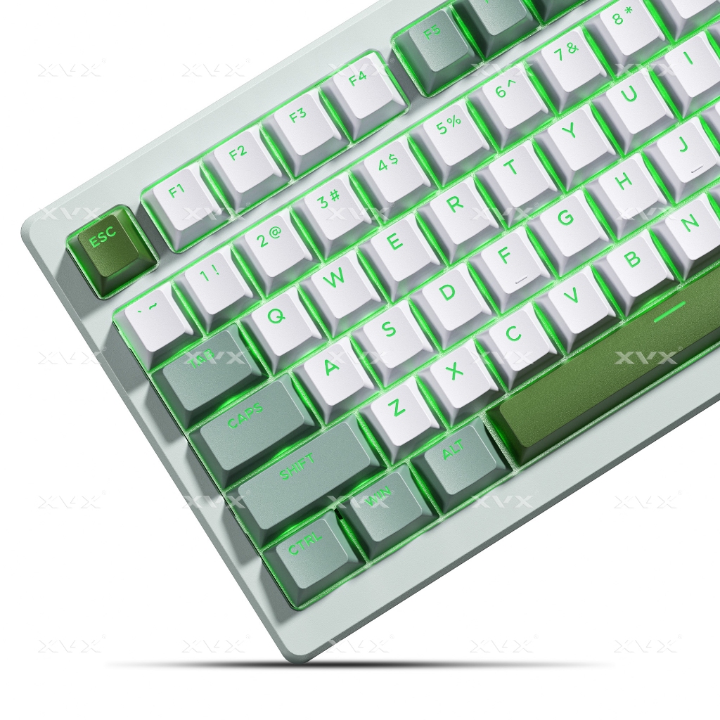 Dòng sản phẩm phối màu XVX Shine-Through Double-Shot Cherry Profile PBT Keycap 133 phím | BigBuy360 - bigbuy360.vn