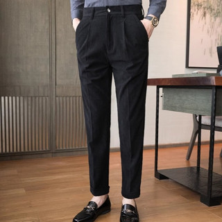 quần nhung tăm nam NHYGSV Vải chống nhăn thoáng khí 5 màu Size 28-38 Quần ống đứng thường ngày B117