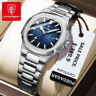 Đồng hồ nữ chính hãng POEDAGAR Dây đeo bằng thép không gỉ Lịch phát sáng chống nước 789
