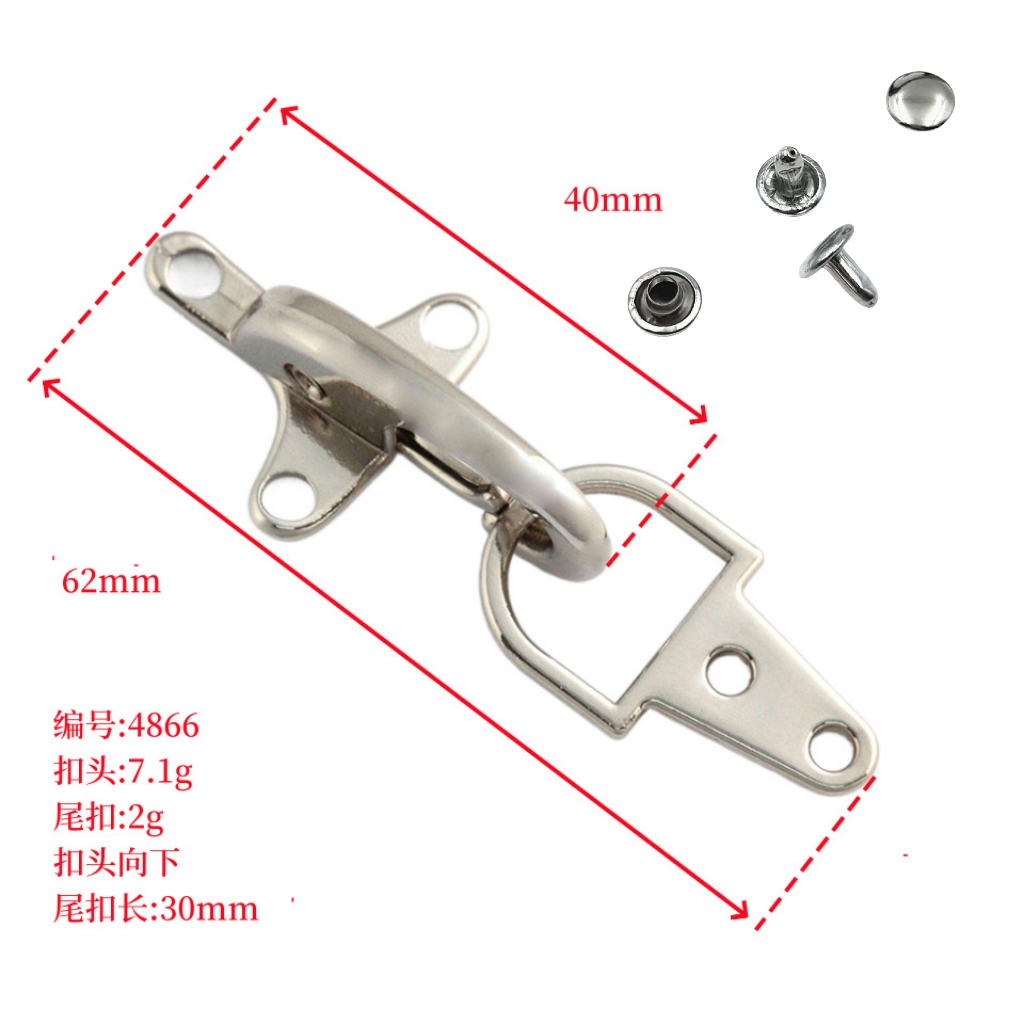 Khóa máy bay bằng kim loại cao cấp Phụ kiện xuống Khóa áo