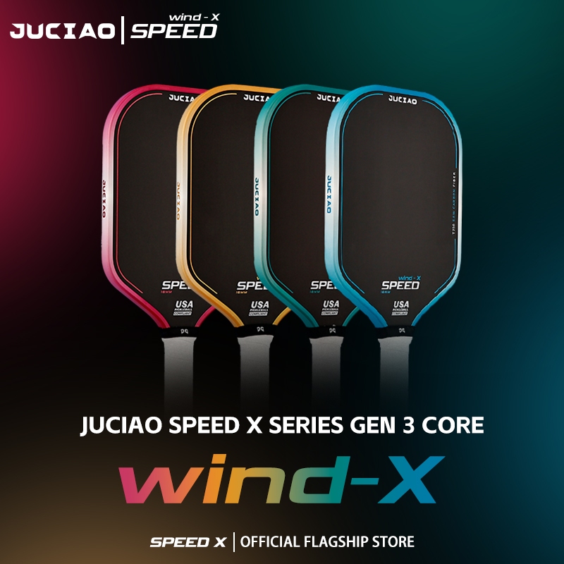 JUCiAO Gen3 Mái Chèo Pickleball Sợi Carbon Nguyên Tạo Nhiệt T700 Cho Điện & Quay (16MM)