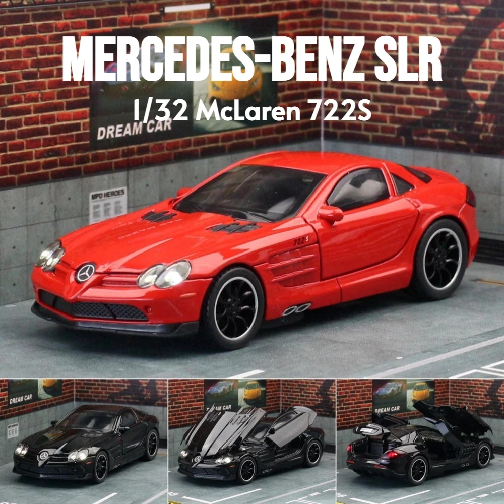 Xe Diecast 1 / 32 Mercedes-Benz SLR McLaren 722S Đồ Chơi Xe Mô Hình Diecast Racing Mô Hình Thu Nhỏ Â