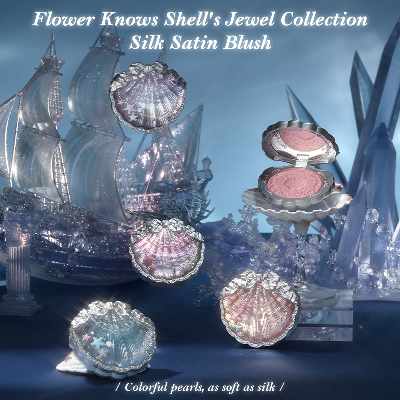Phấn Má Hồng Flower Knows Shell 's Jewel Bộ Sưu Tập Bột mềm Mịn Lì Lên Chuẩn Màu Blush Powder  5g | BigBuy360 - bigbuy360.vn