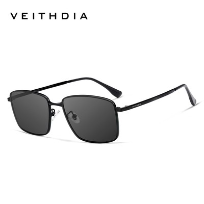 Kính râm phân cực nam thời trang VEITHDIA Kính râm lái xe bằng Nylon vuông chống tia cực tím V8278