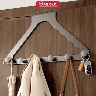 MEIDOO móc sau cửa, móc tam giác nâng cấp phòng ngủ, treo tường móc không cần khoan, 3M dán cài đặt