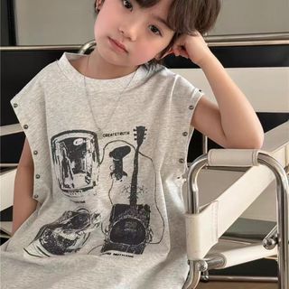 Áo Vest Bé Trai Close-Fit Cotton Nguyên Chất In Hình Áo Thun Không Tay Trẻ Em Mùa Hè Thời Trang Phù Hợp Với Mùa Hè