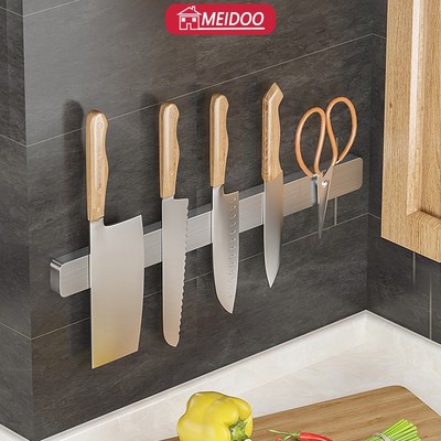 Giá dao MEIDOOMagnetic, làm bằng thép không gỉ 304, hút mạnh, có thể hấp thụ dao, chậu, v.v.