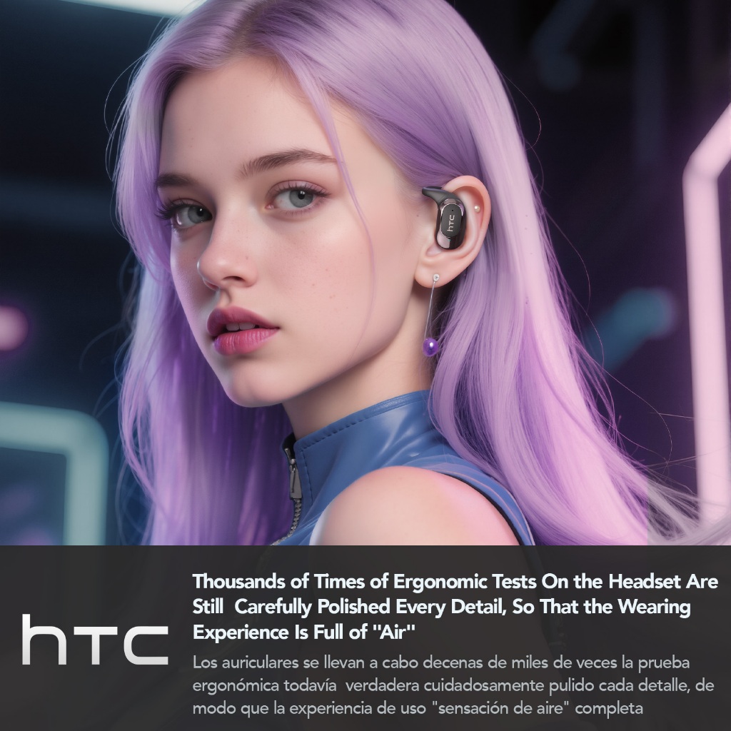 Tai nghe không dây chống nước HTC NE17 AI dịch thời gian thực TWS Bluetooth 5.4 Chất lượng âm thanh HiFi Tai nghe không dây chống nước IPX5 | BigBuy360 - bigbuy360.vn