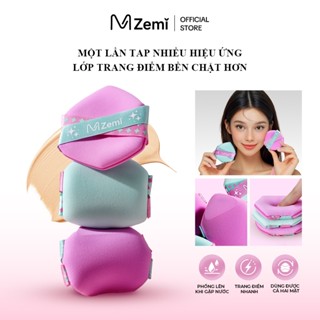  ZEMI Bộ 3 miếng bông phấn trang điểm siêu mềm có dây đeo chéo không hút chất lỏng phù hợp với kem nền và che khuyết điểm thiết kế đặc biệt không hút phấn 