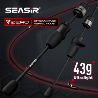Seasir Zero 43g Cần Câu BFS Siêu Nhẹ Rỗng Thanh Hơi 30T + Boron-Carbon 1.53M UL Lure Trọng Lượng 1.5-6G 2 Phần Stream River Fishing Rods
