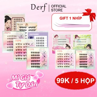 (99K/6 hộp ) Lông Mi Giả Tự Dính 6 Hàng có keo sẵn hoa hướng dương móng vuốt mi giả 3d 12mm