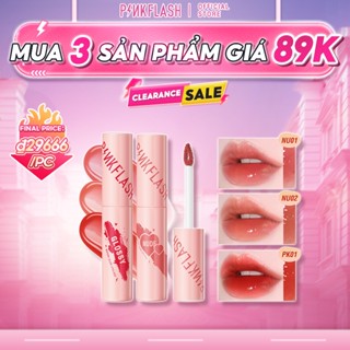 Son môi PINKFLASH Dính nước Siêu bóng Tint Dưỡng ẩm Không dính Lâu trôi 30g