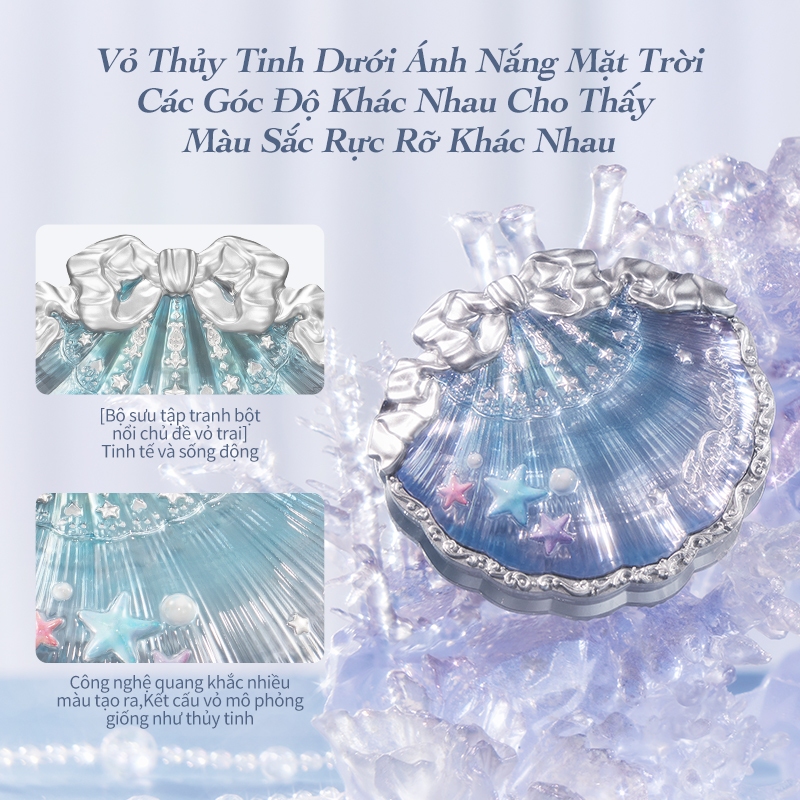 Phấn Má Hồng Flower Knows Shell 's Jewel Bộ Sưu Tập Bột mềm Mịn Lì Lên Chuẩn Màu Blush Powder  5g | BigBuy360 - bigbuy360.vn
