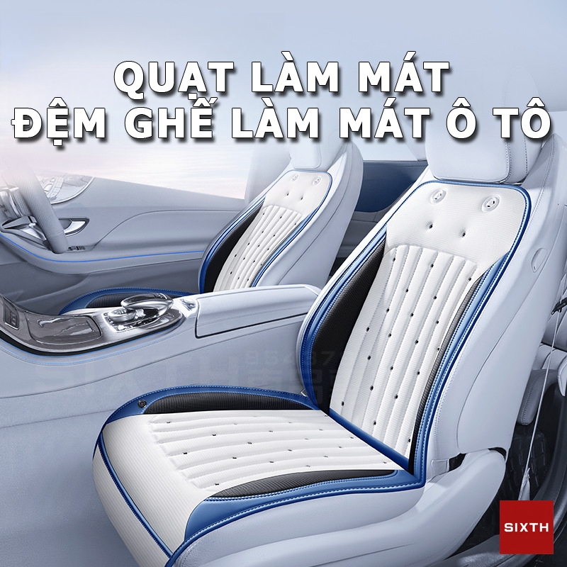 Đệm thông điều hòa ô tô cao cấp nệm thông gió làm mát áo quạt ghế ô tô 12/24V cho ô tô và xe tải