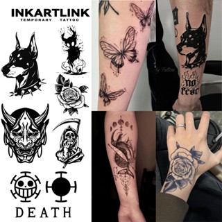 Inkartlink Hot Sale Nhãn dán hình xăm tạm thời, Bộ hình xăm ma thuật lâu trôi không thấm nước nhện bướm, Kéo dài đến 15 ngày Hình xăm giả, Hình xăm bán vĩnh viễn