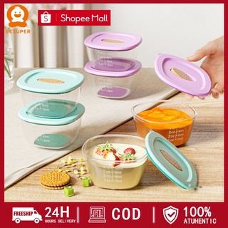 BESUPER [Một bộ 4 cái] Hộp Trữ Thức Ăn Dặm Cho Bé