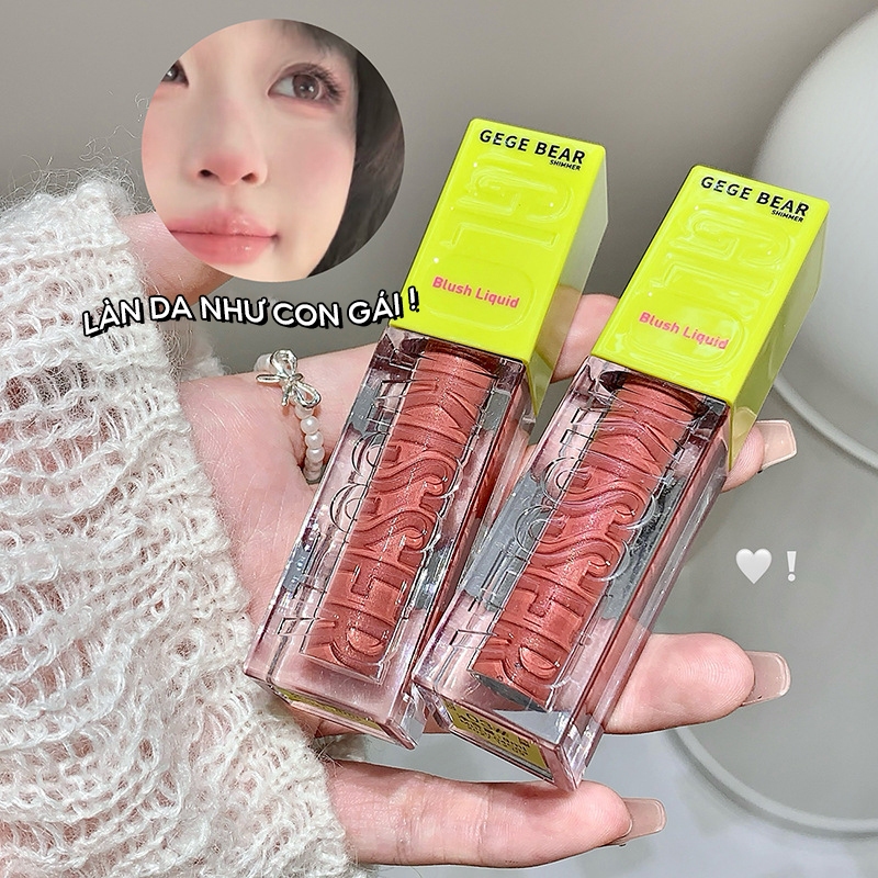 IMAGIC Micro-Shimmer Liquid Blush Làm trắng tự nhiên Trang điểm khỏa thân Lip & Cheek Chất lỏng sử dụng kép 4 màu