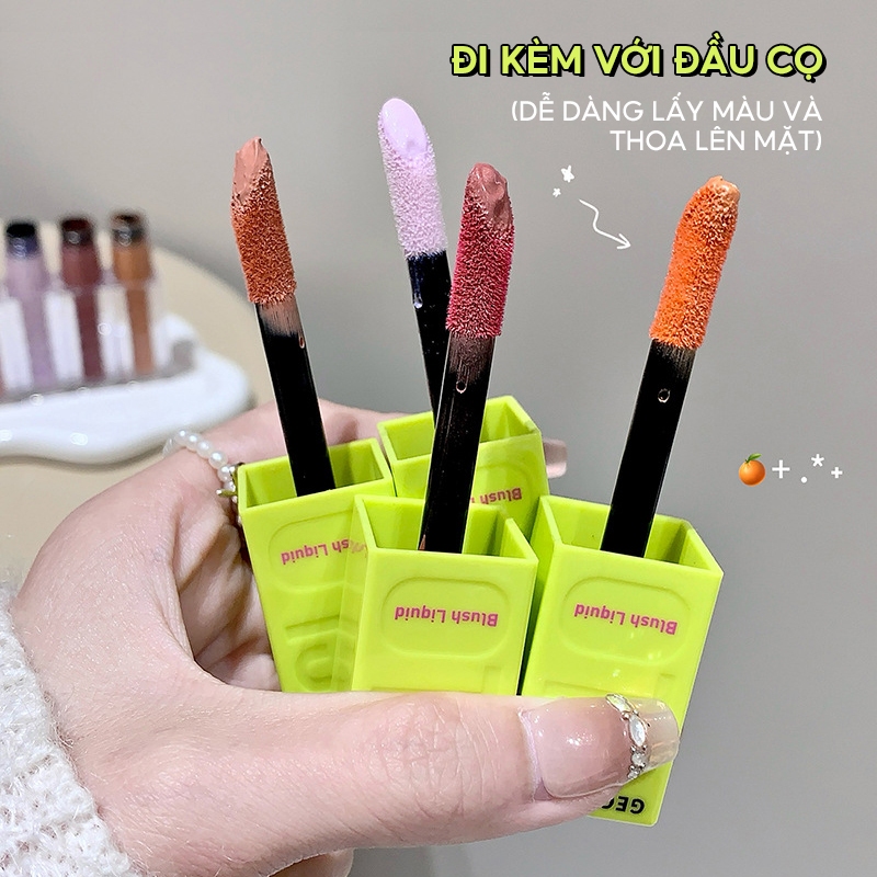 IMAGIC Micro-Shimmer Liquid Blush Làm trắng tự nhiên Trang điểm khỏa thân Lip & Cheek Chất lỏng sử dụng kép 4 màu