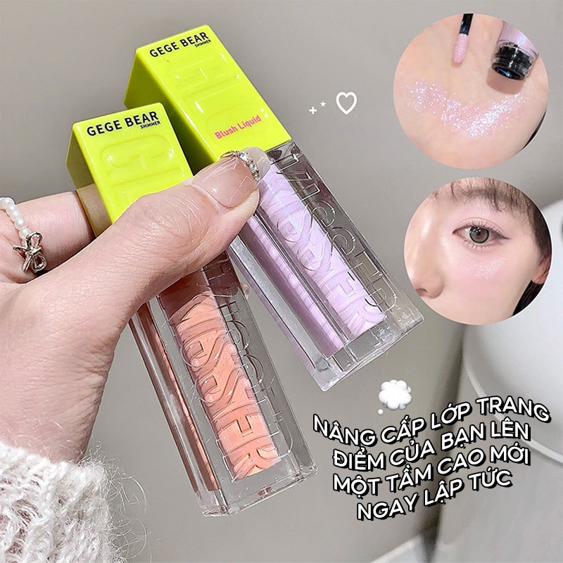 IMAGIC Micro-Shimmer Liquid Blush Làm trắng tự nhiên Trang điểm khỏa thân Lip & Cheek Chất lỏng sử dụng kép 4 màu