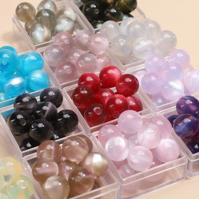 Beadia 10mm 10 miếng Nhựa Giấc Mơ Hạt Tròn Cho DIY Vòng Tay Vòng Cổ Bông Tai Trang Sức Phụ Kiện Làm