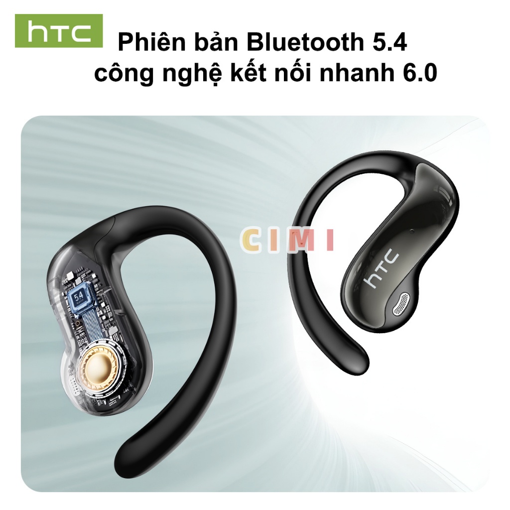 Tai nghe Bluetooth HTC NE19 Dẫn truyền xương Tai nghe thể thao Khử tiếng ồn không dây Tai nghe chơi game Dịch AI Tai nghe Bluetooth 144 ngôn ngữ | BigBuy360 - bigbuy360.vn