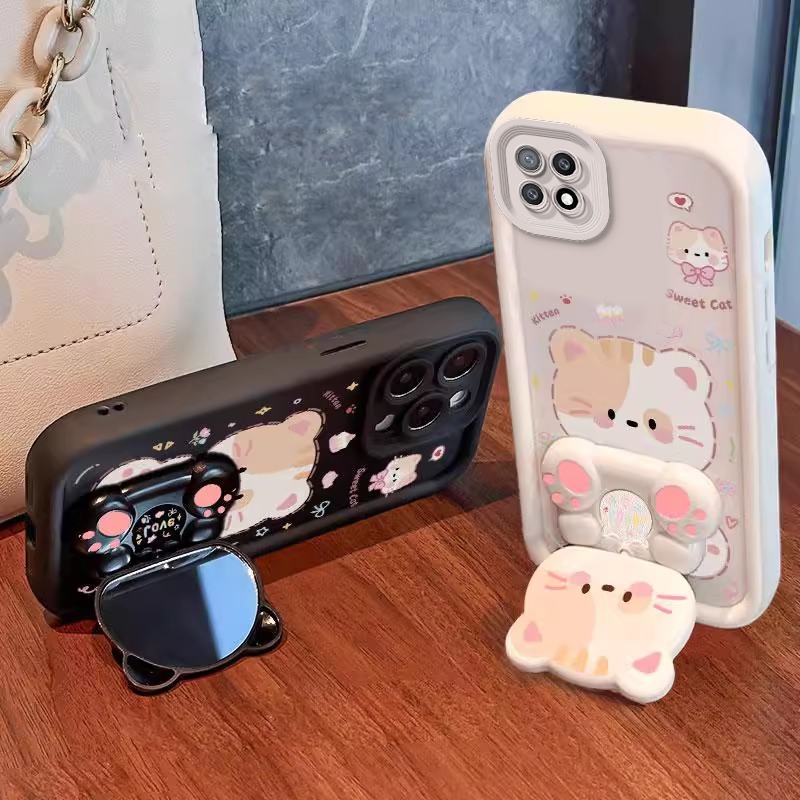 Ốp Lưng Cho OPPO A53 2020 Vỏ Điện Thoại Vỏ Mềm Silicon Chống Sốc Thiết Kế Mới Thẩm Mỹ Hoạt Hình Mèo 