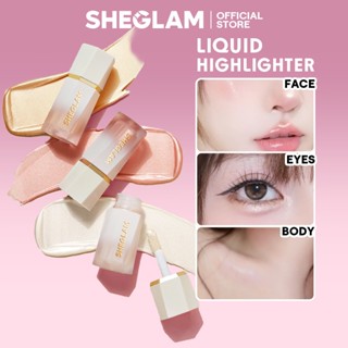 Kem Bắt Sáng Liquid Highlighter SHEGLAM Dạng Lỏng, Lâu Trôi, Làm Sáng Da, Không Gây Mốc, Hiệu Ứng Bóng Mịn, Chống Thấm Nước, Cho Makeup Khuôn Mặt Rạng Rỡ Suốt Ngày