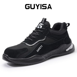 Giày bảo hộ GUYISA giày công sở chống ăn mòn nhà máy hóa chất chống ăn mòn 3155bk-1 37-45