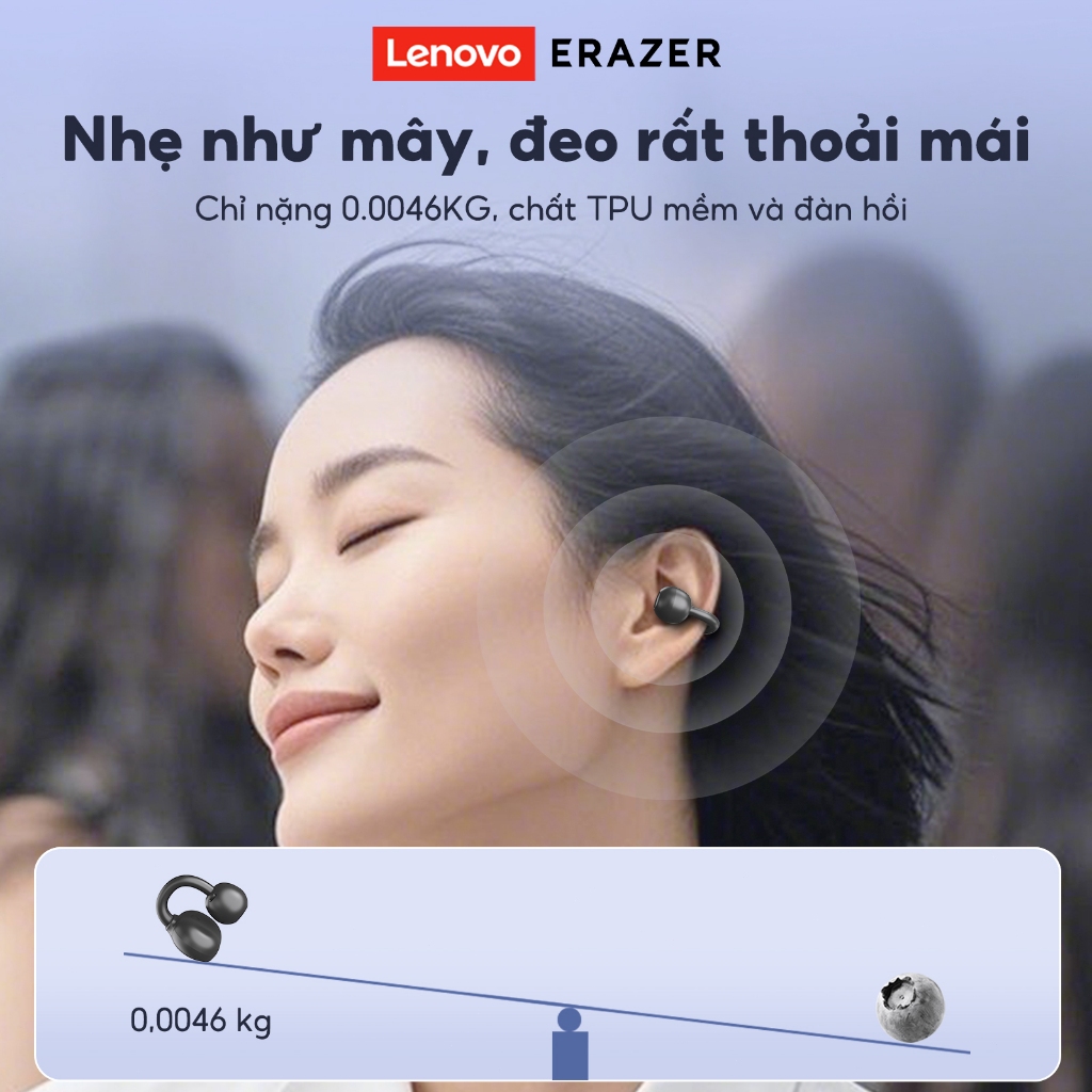 Lenovo ERAZER XF50 AI tai nghe phiên dịch Tai nghe Bluetooth V6.0 Cuộc gọi HD Âm nhạc Trò chơi Không chậm trễ Tai nghe thể thao Đàm phán hội nghị du lịch toàn cầu tai nghe không dây | BigBuy360 - bigbuy360.vn