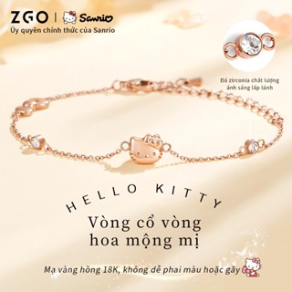 Chính Hãng Hồng Kông ZGOx Sanrio Hellokitty Vòng Tay Nữ Đồ Trang Trí Ánh Sáng Sang Trọng Niche Tinh Tế Quà Tặng Giáng Sinh Hello Kitty 6003